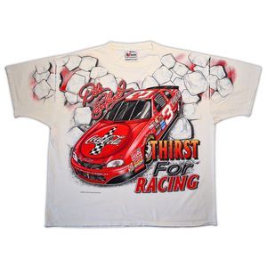 Vintage 90s NASCAR Dale Earnhardt #3 All Over Print AOP T-Shirt [XL] Coca-Cola